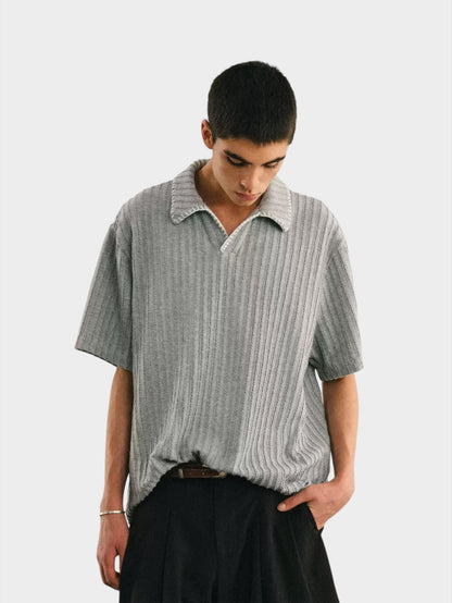 Hand-Stitched Chevron Polo - Somnad