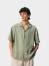 Hemp Stripe Jacquard Camp Shirt - Somnad