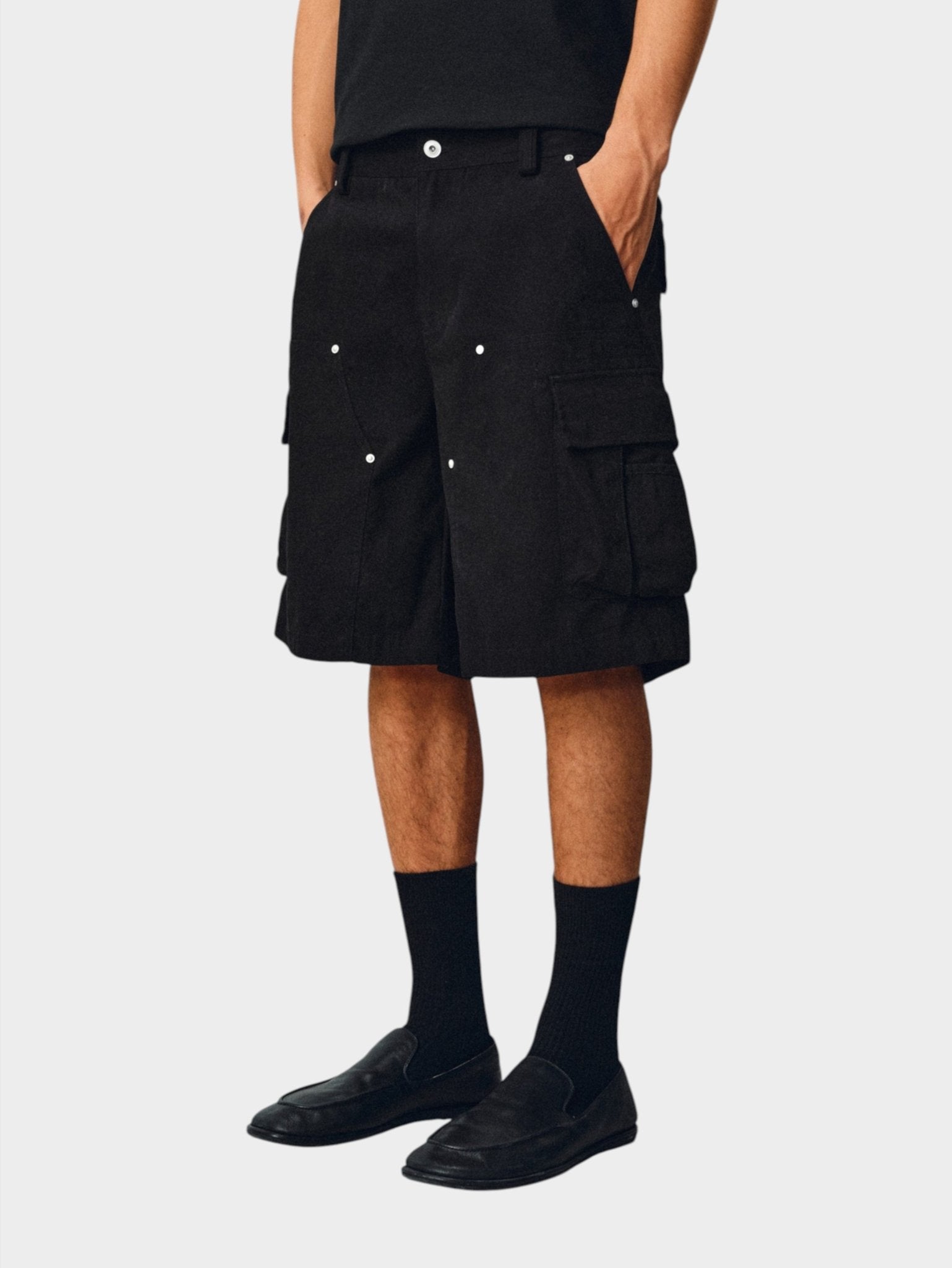 Herringbone Cargo Shorts - Somnad
