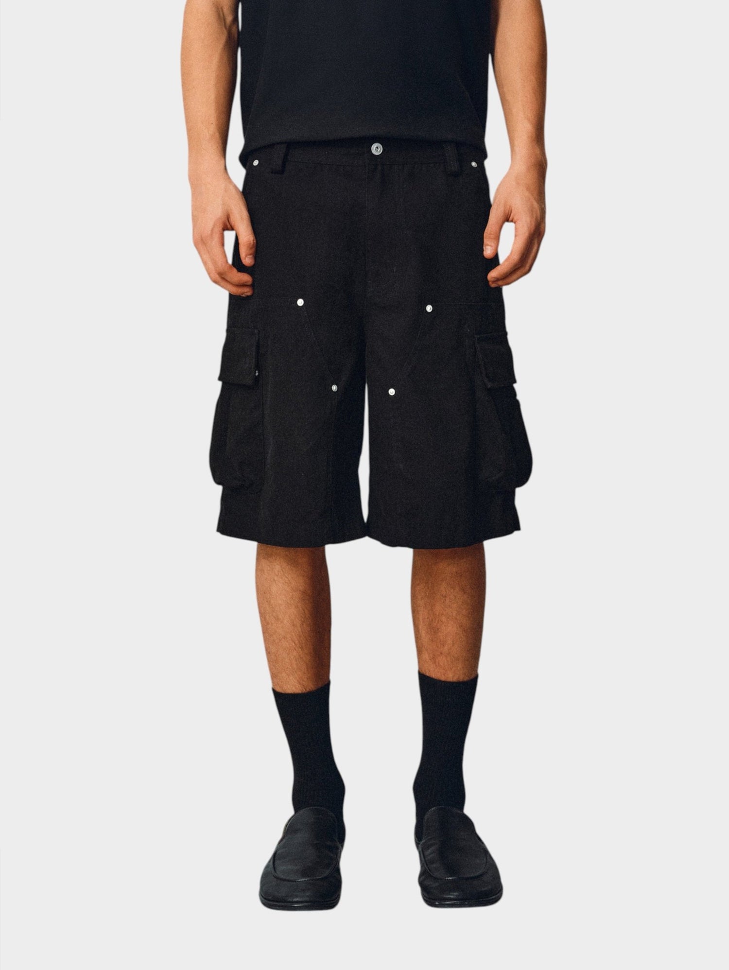 Herringbone Cargo Shorts - Somnad