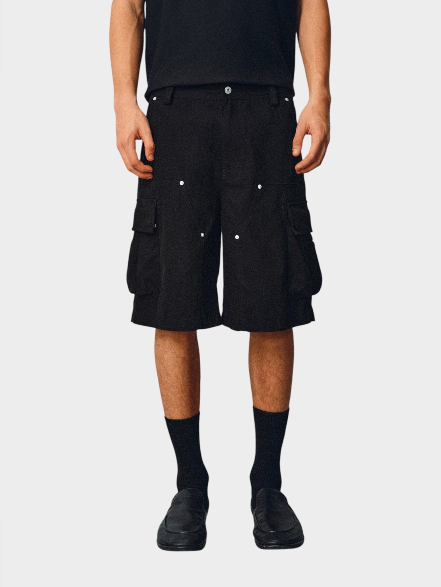 Herringbone Cargo Shorts - Somnad