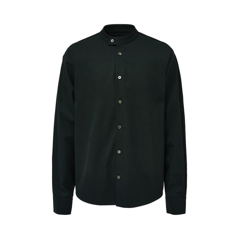 Linen-Blend Long-Sleeve Shirt - Somnad