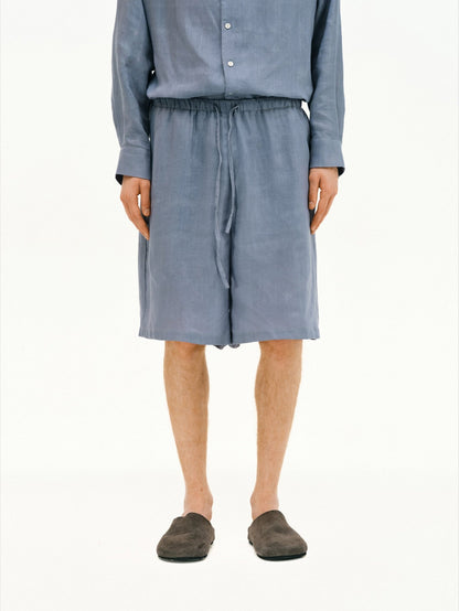 Lyocell-Linen Drawstring Shorts - Somnad