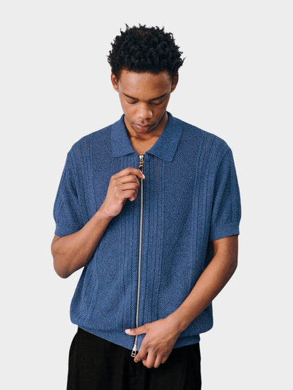 Pointelle Washi Knit Shirt - Somnad