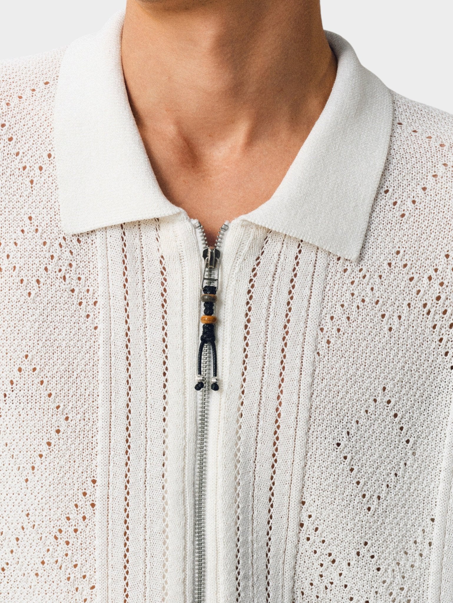 Pointelle Washi Knit Shirt - Somnad