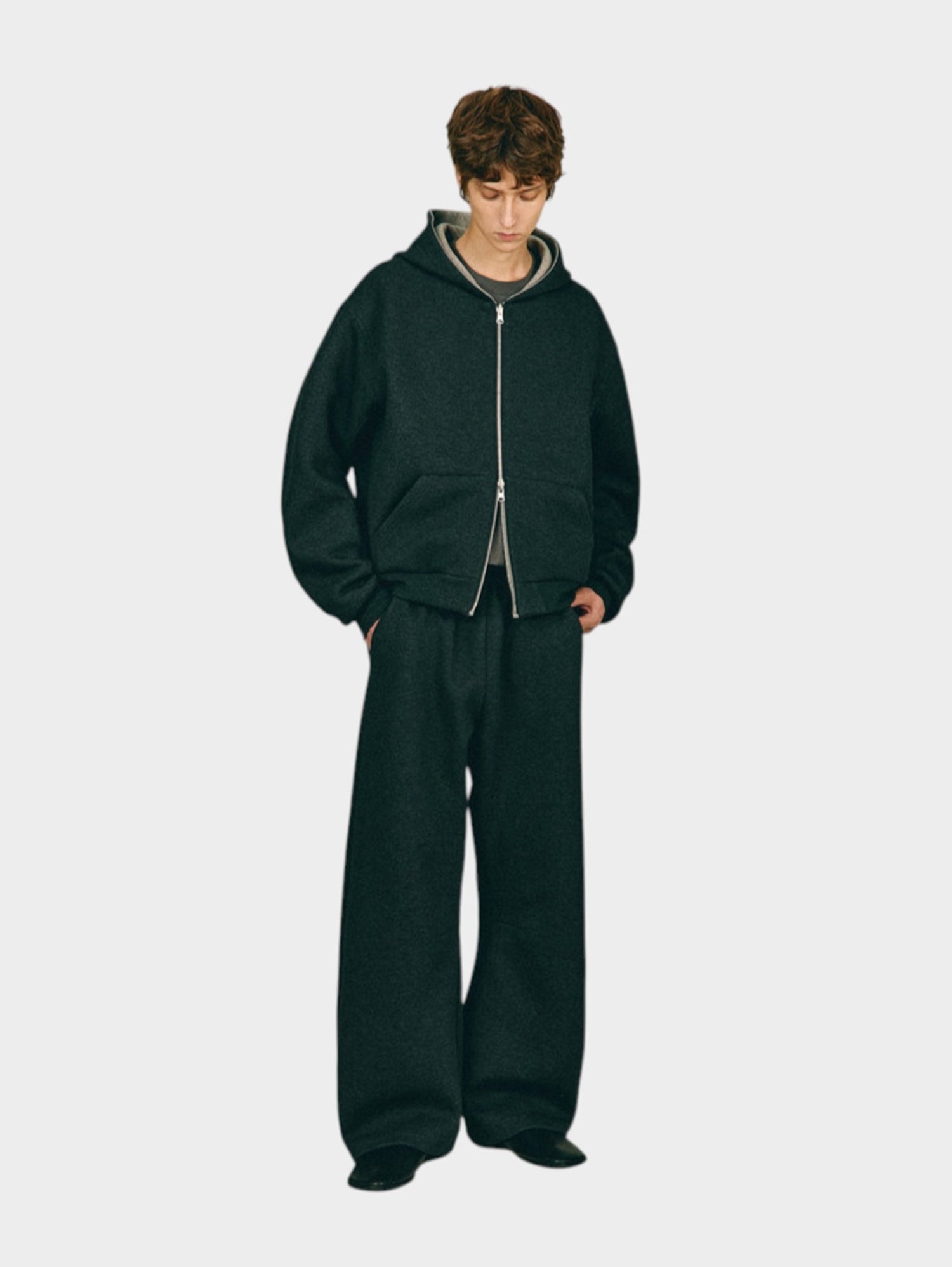 Reversible Scuba Curved-Sleeve Hoodie - Somnad