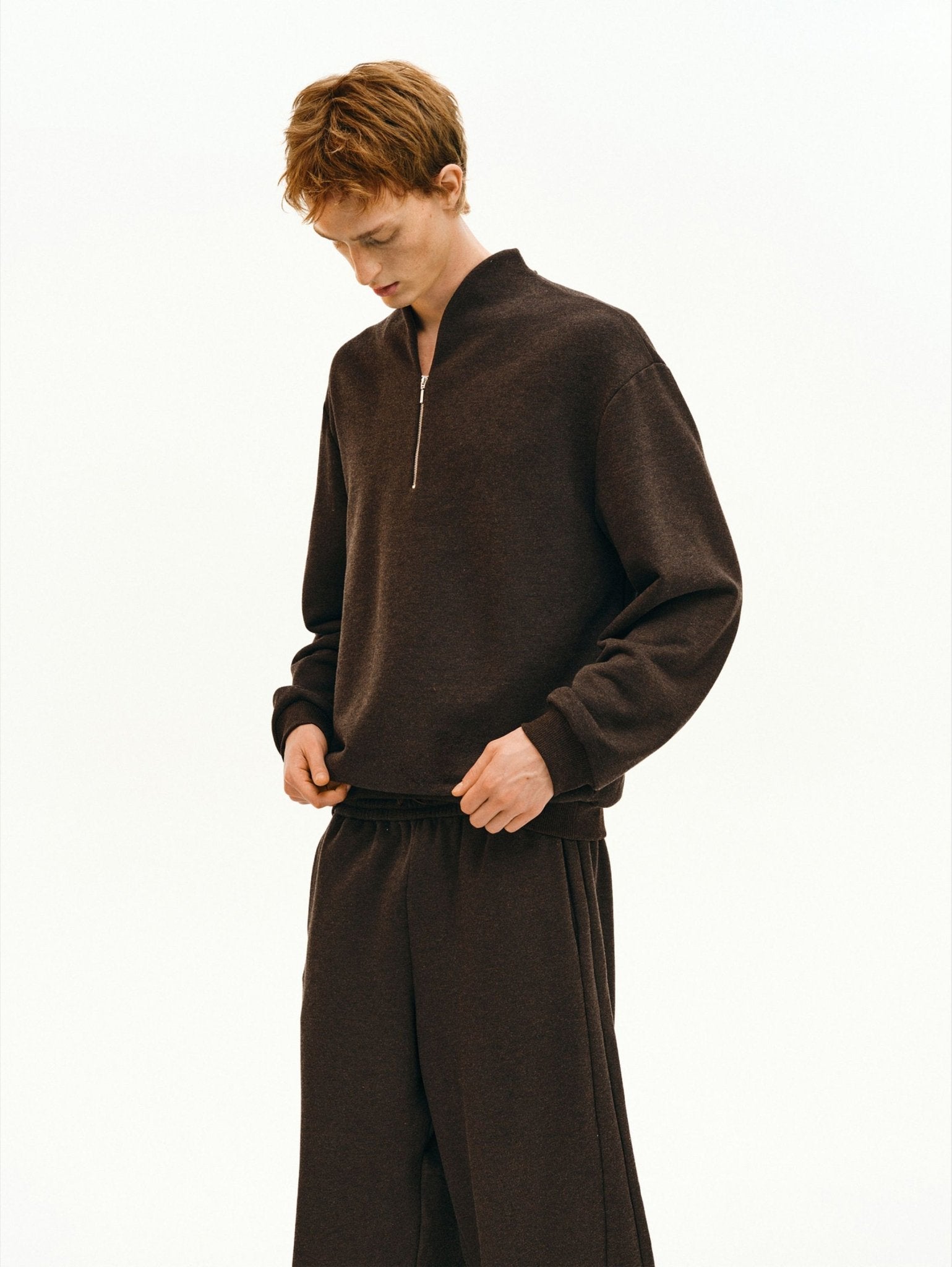 Sorona®-Wool Cadet Collar Pullover - Somnad