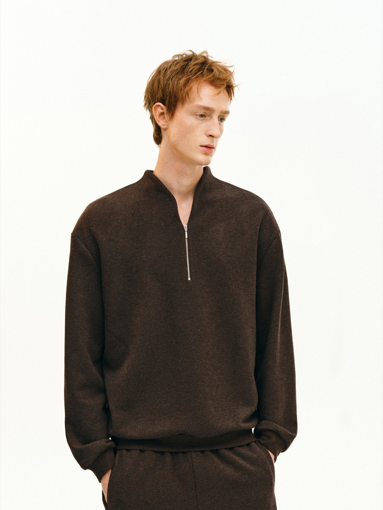 Sorona®-Wool Cadet Collar Pullover - Somnad