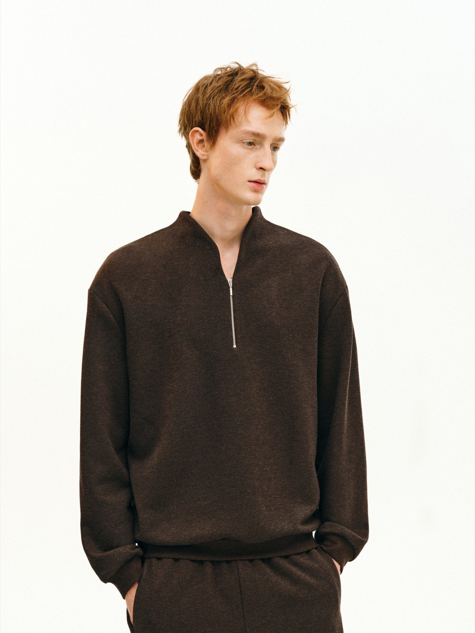 Sorona®-Wool Cadet Collar Pullover - Somnad