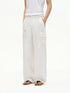 Textured French Linen Cargo Pants - Somnad