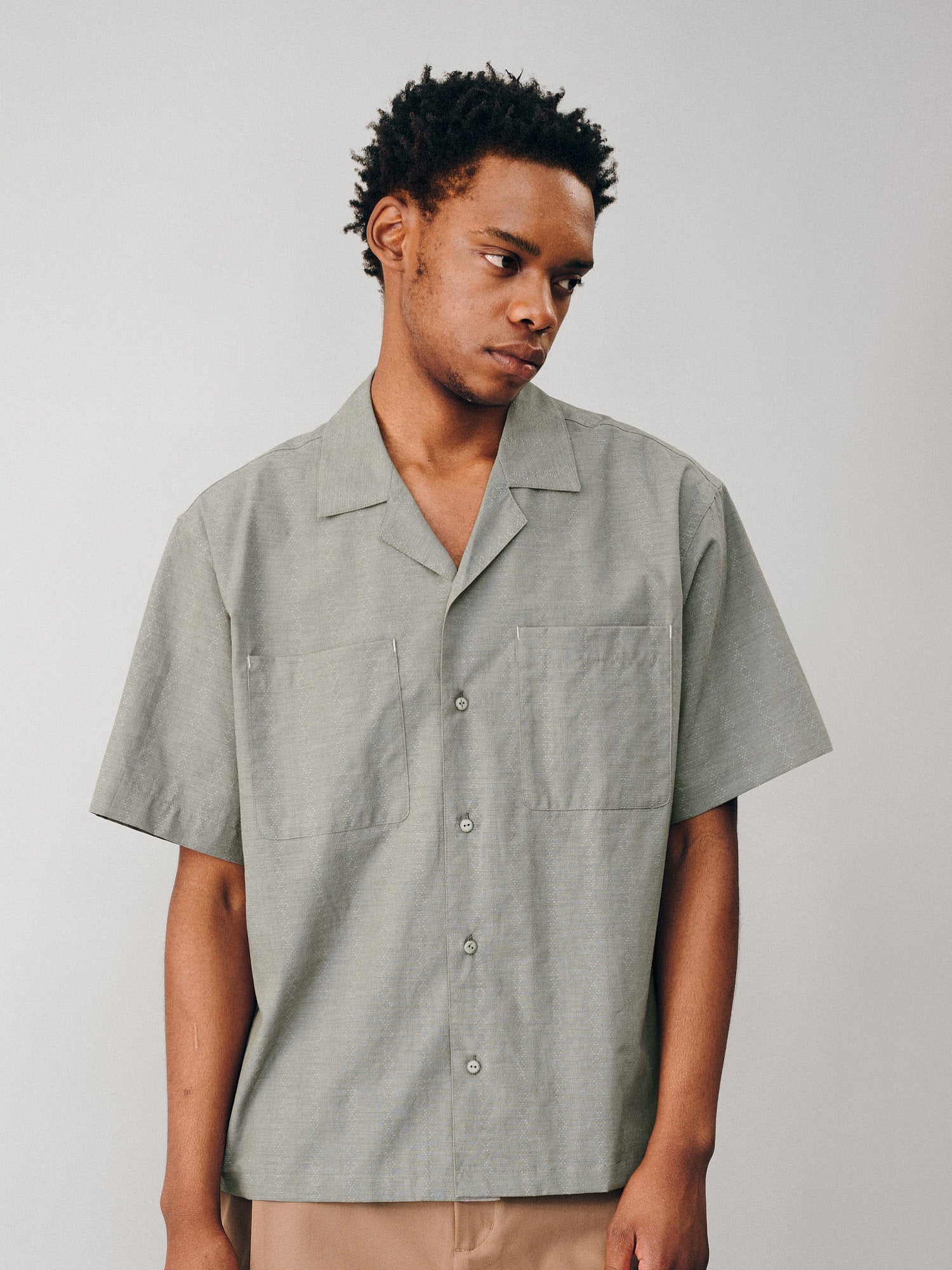 Textured Jacquard Camp Shirt - Somnad