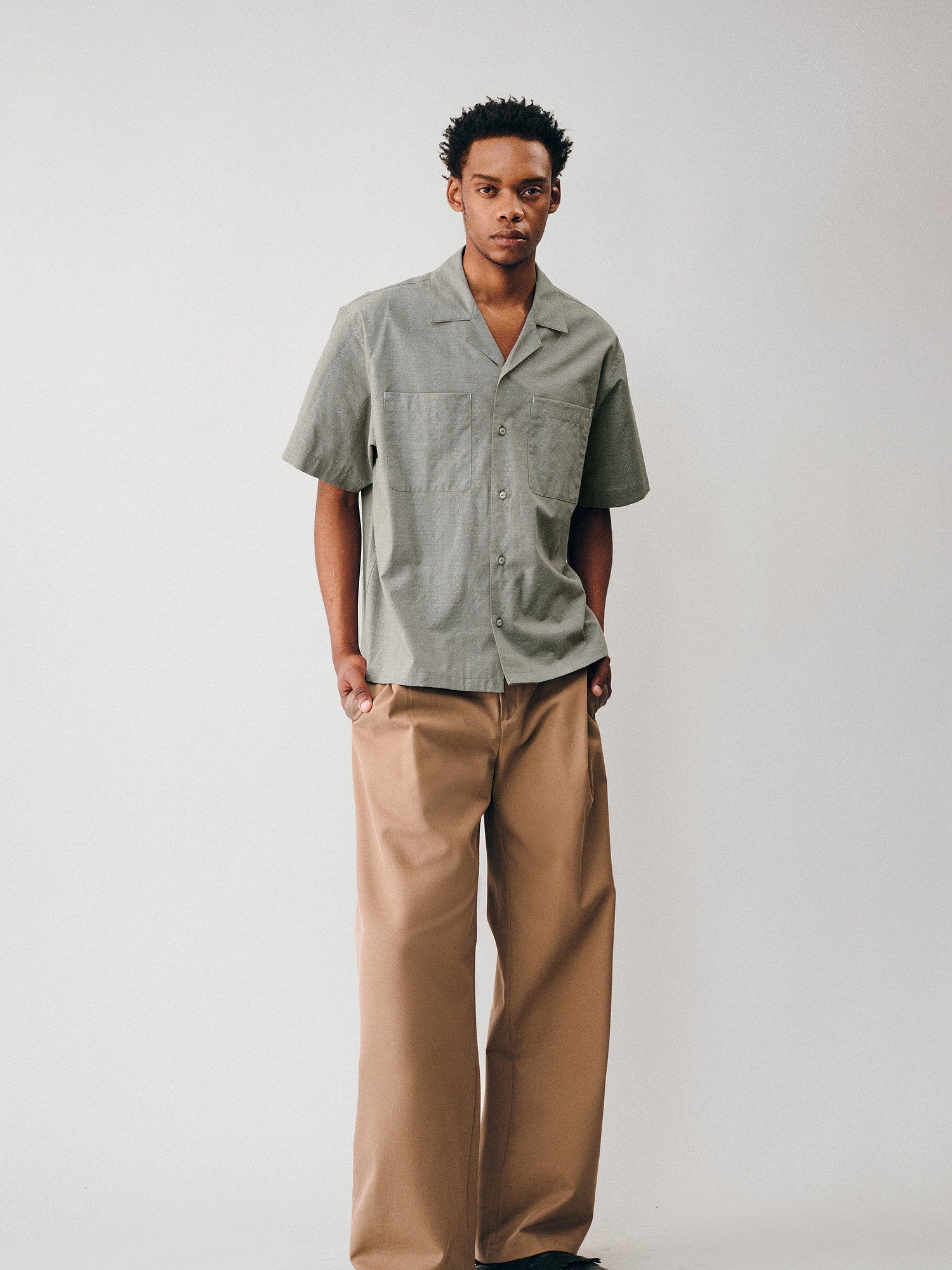 Textured Jacquard Camp Shirt - Somnad