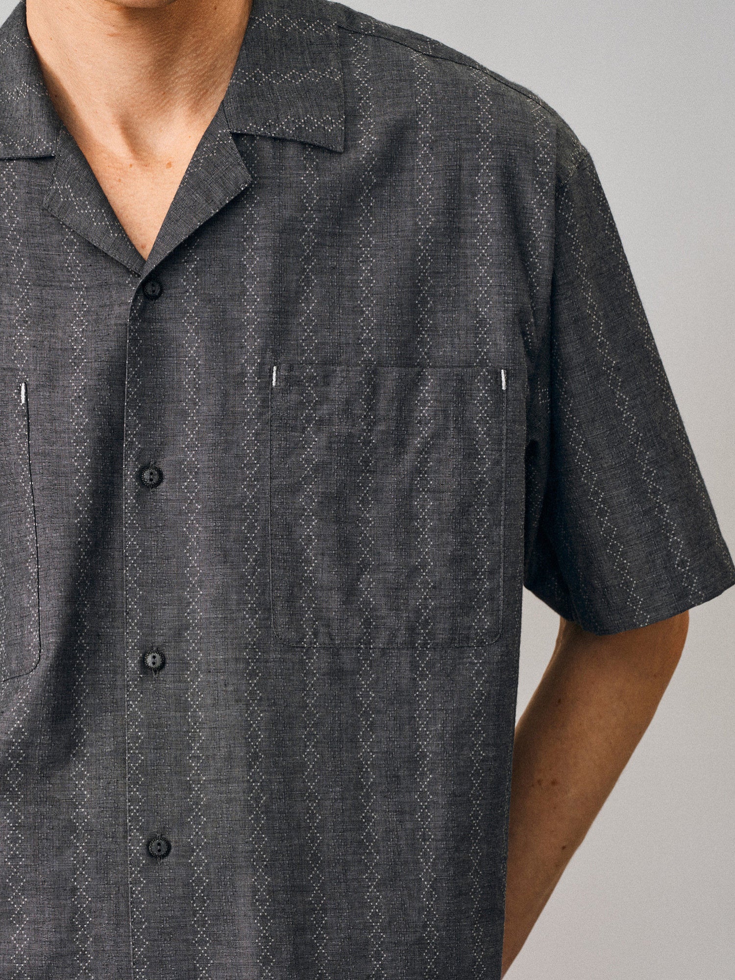 Textured Jacquard Camp Shirt - Somnad