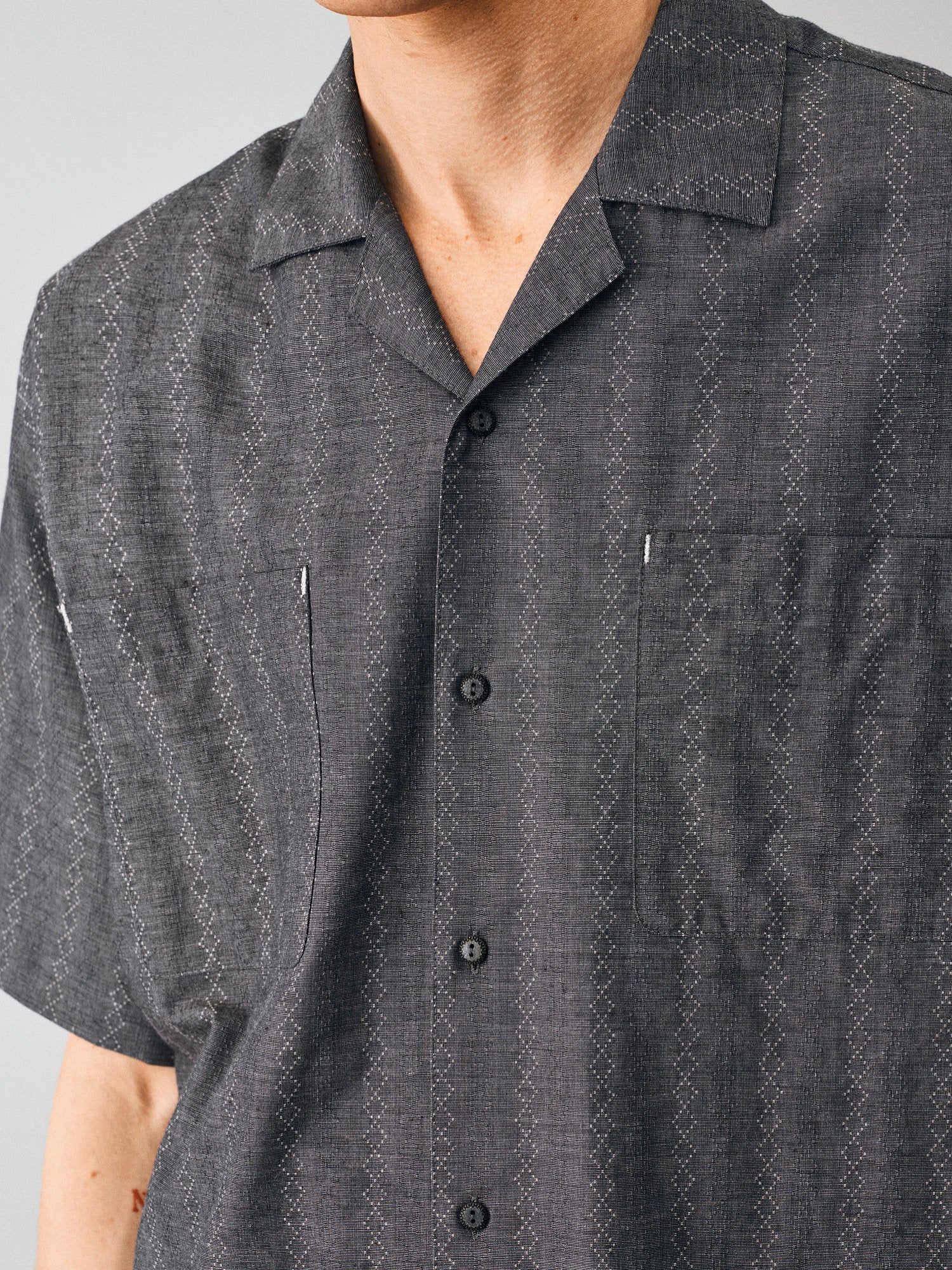 Textured Jacquard Camp Shirt - Somnad
