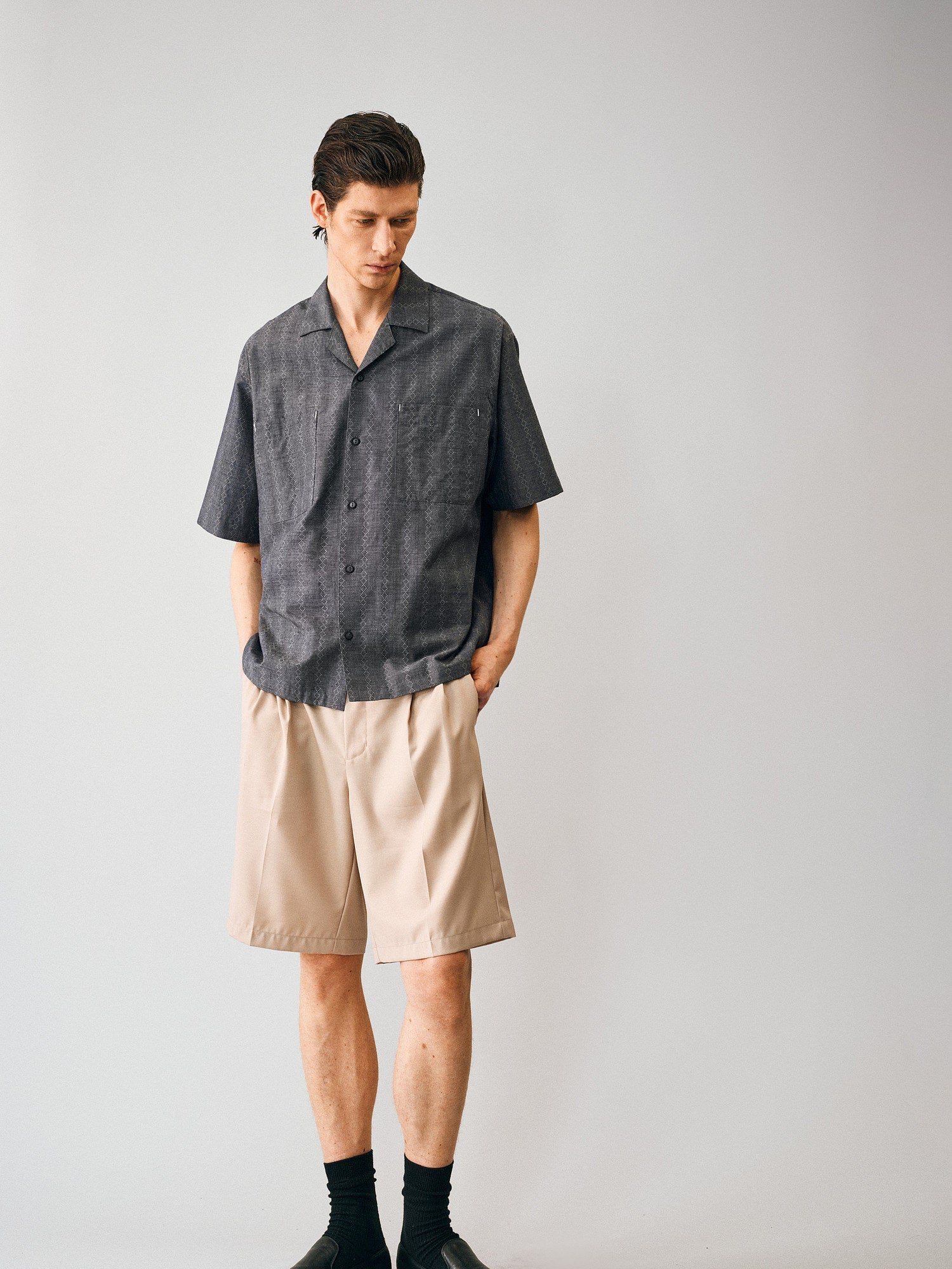 Textured Jacquard Camp Shirt - Somnad