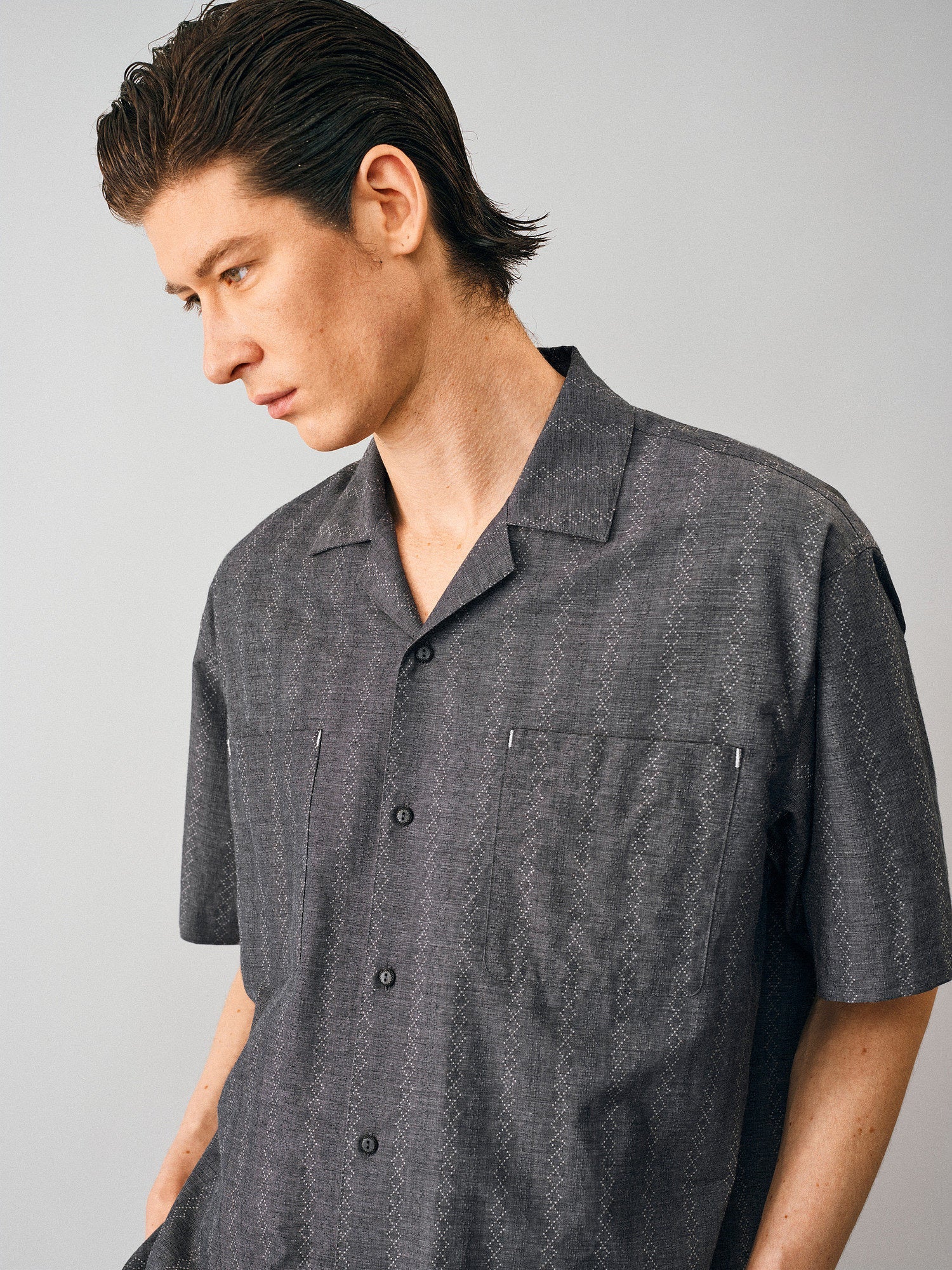 Textured Jacquard Camp Shirt - Somnad