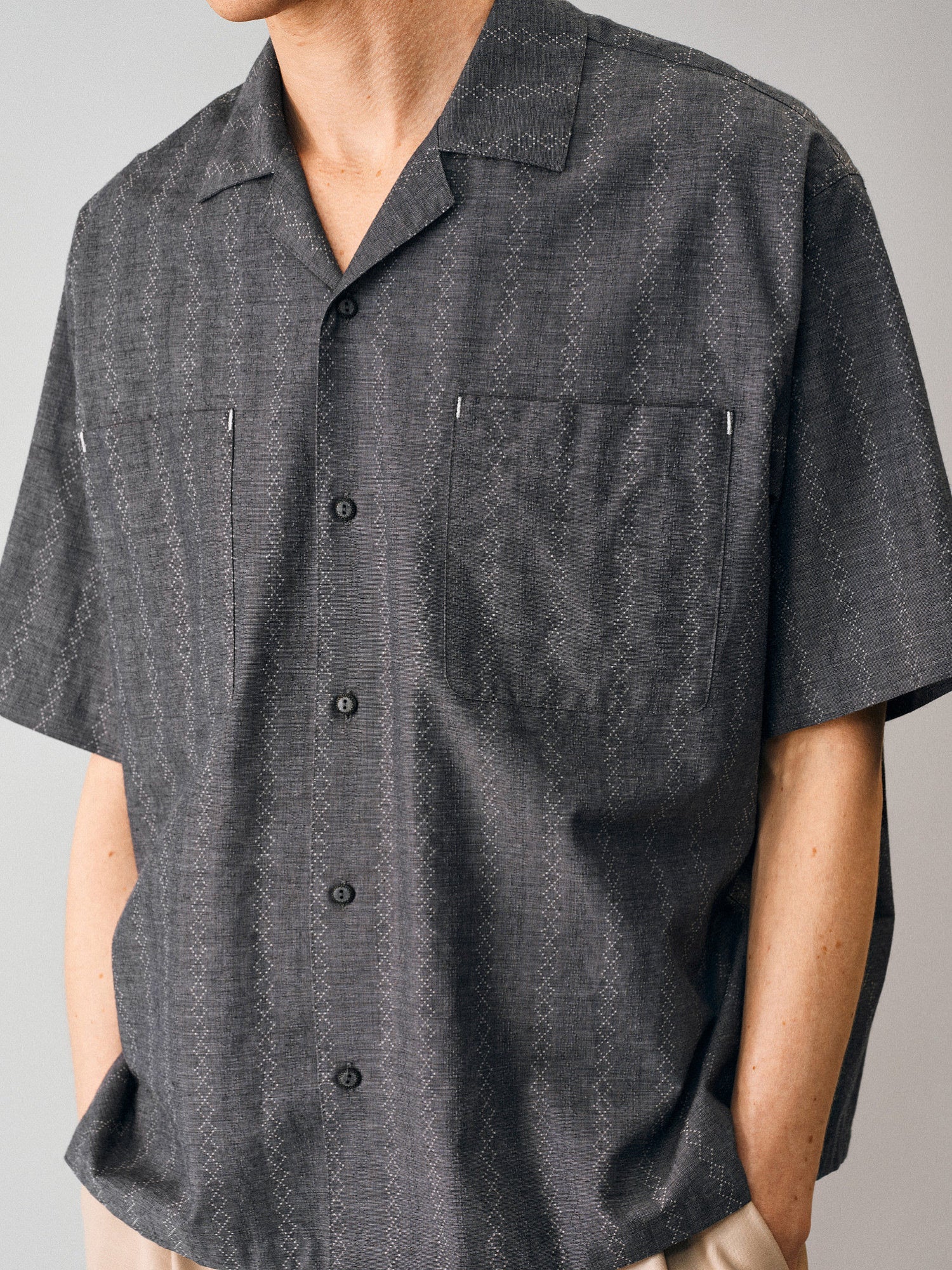 Textured Jacquard Camp Shirt - Somnad