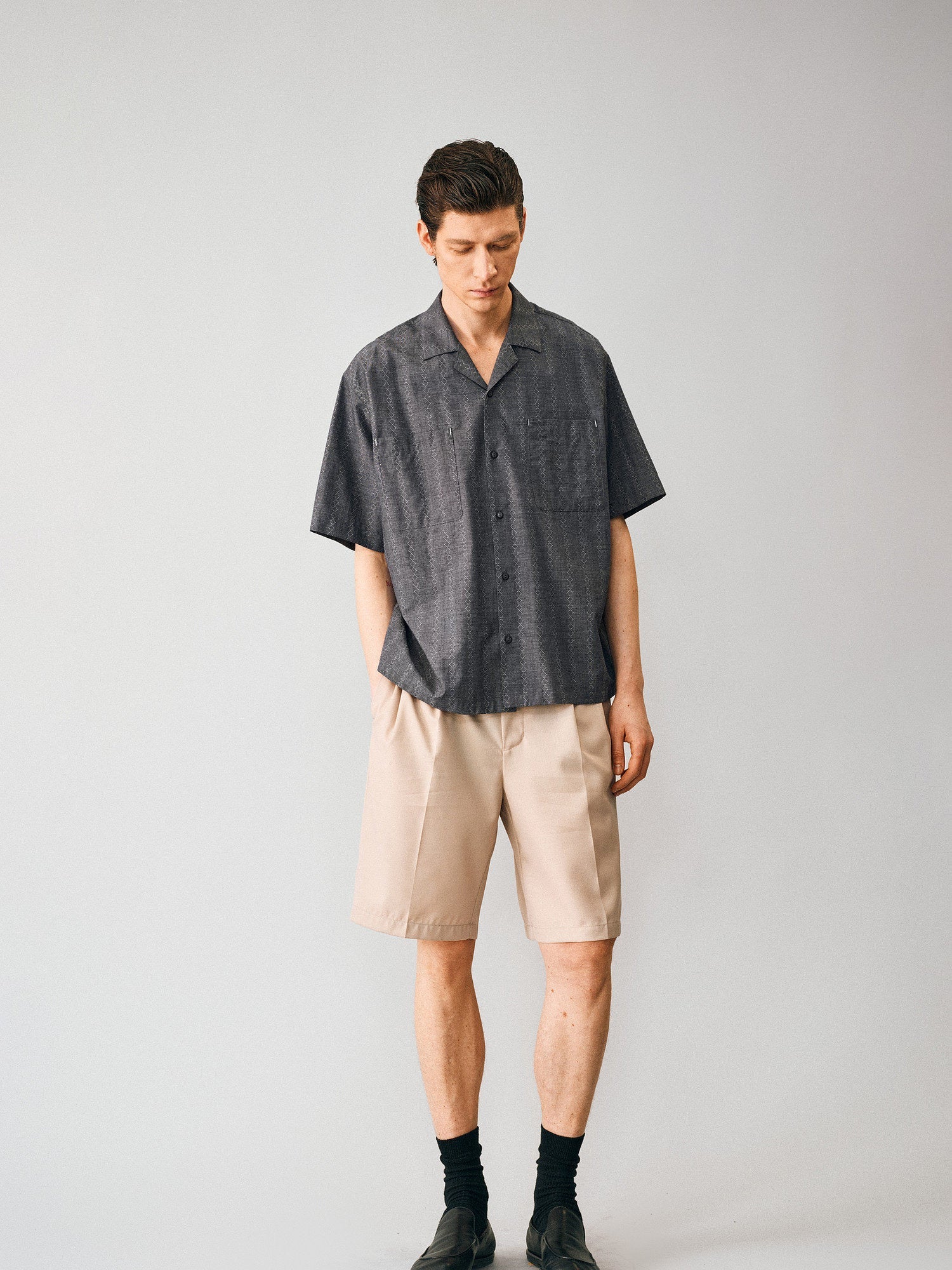 Textured Jacquard Camp Shirt - Somnad