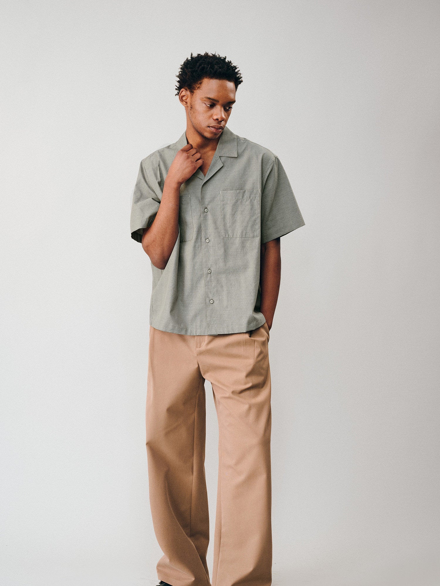 Textured Jacquard Camp Shirt - Somnad