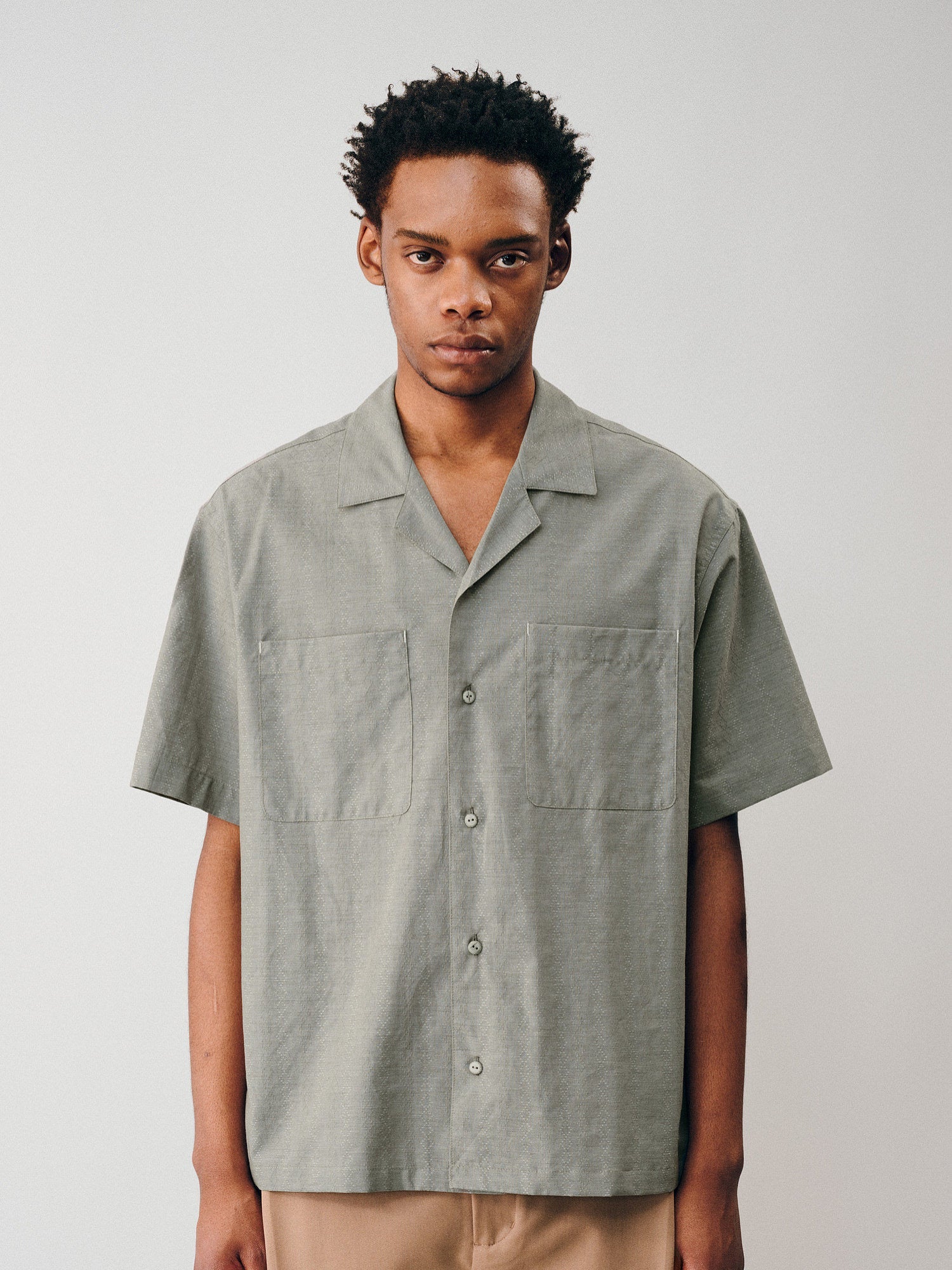 Textured Jacquard Camp Shirt - Somnad