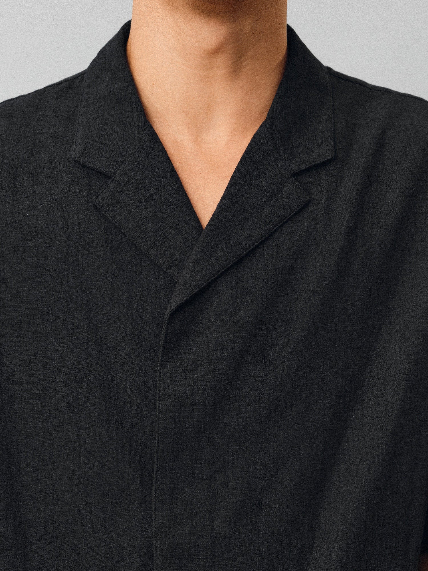 Textured Linen-Cotton Camp Shirt - Somnad
