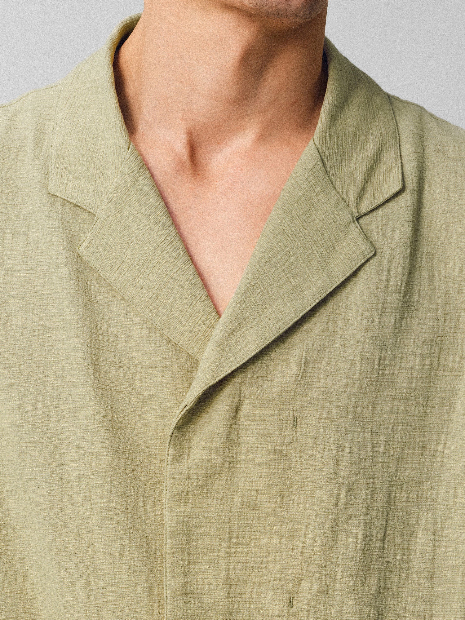 Textured Linen-Cotton Camp Shirt - Somnad