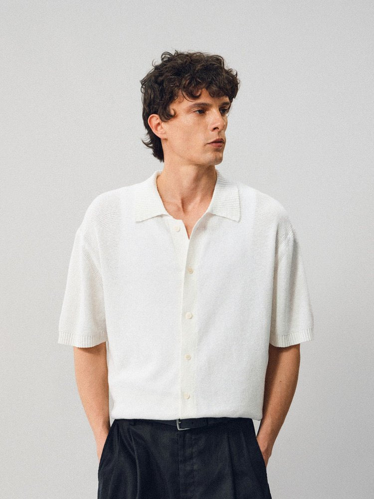 Textured Linen-Cotton Shirt - Somnad