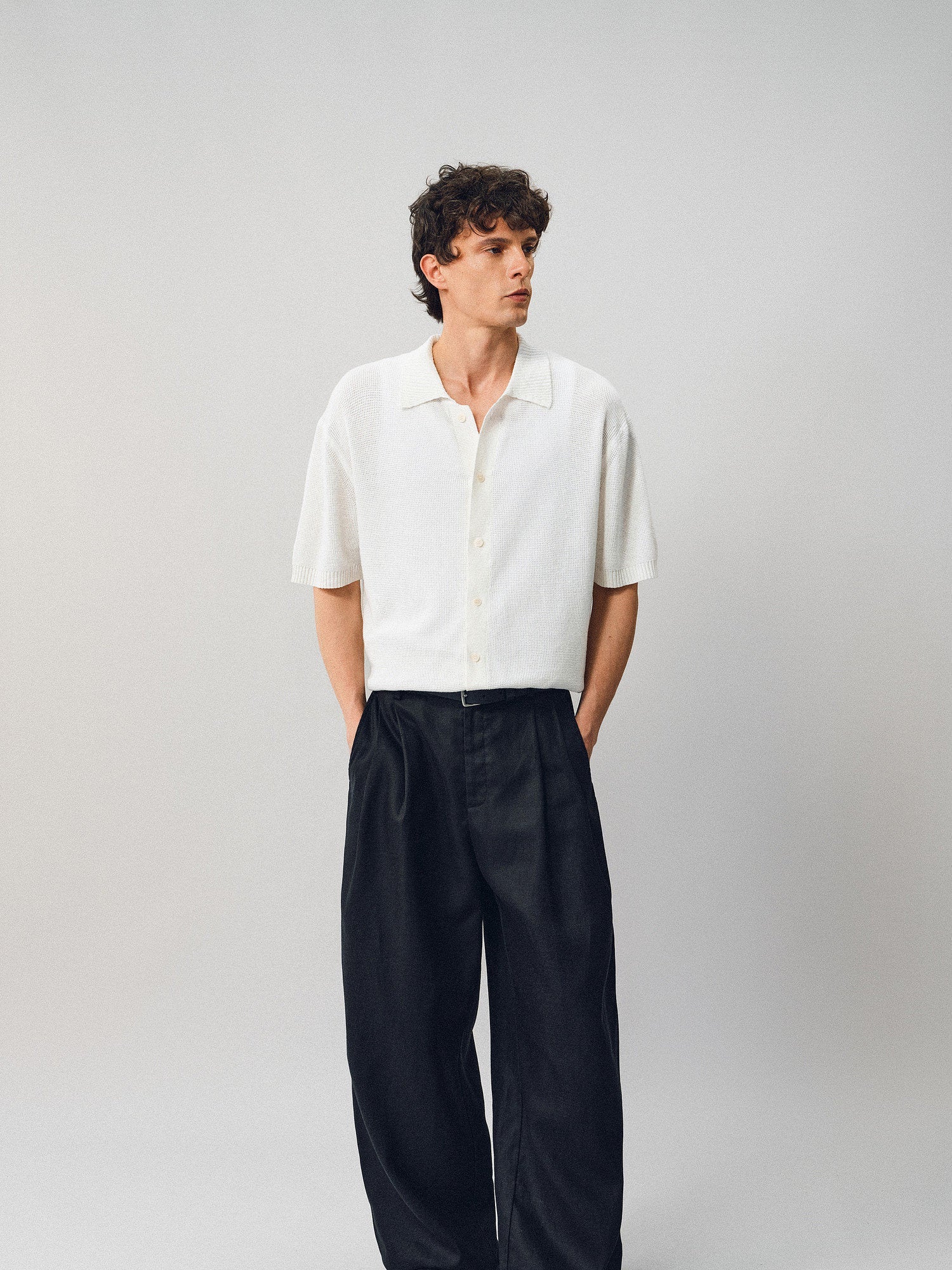 Textured Linen-Cotton Shirt - Somnad