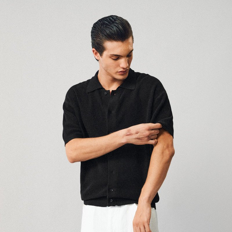 Textured Linen-Cotton Shirt - Somnad