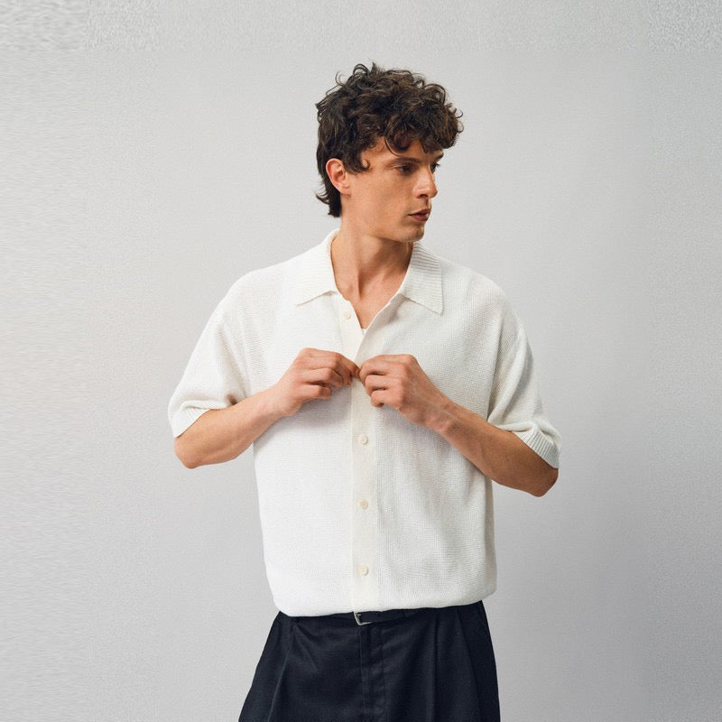 Textured Linen-Cotton Shirt - Somnad