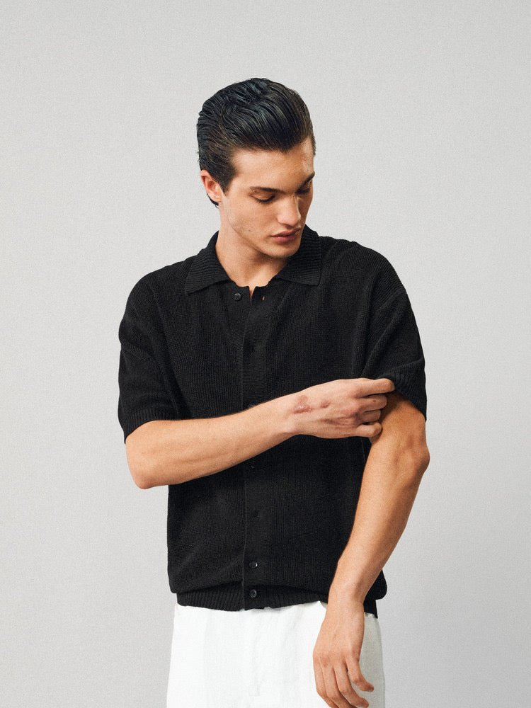 Textured Linen-Cotton Shirt - Somnad