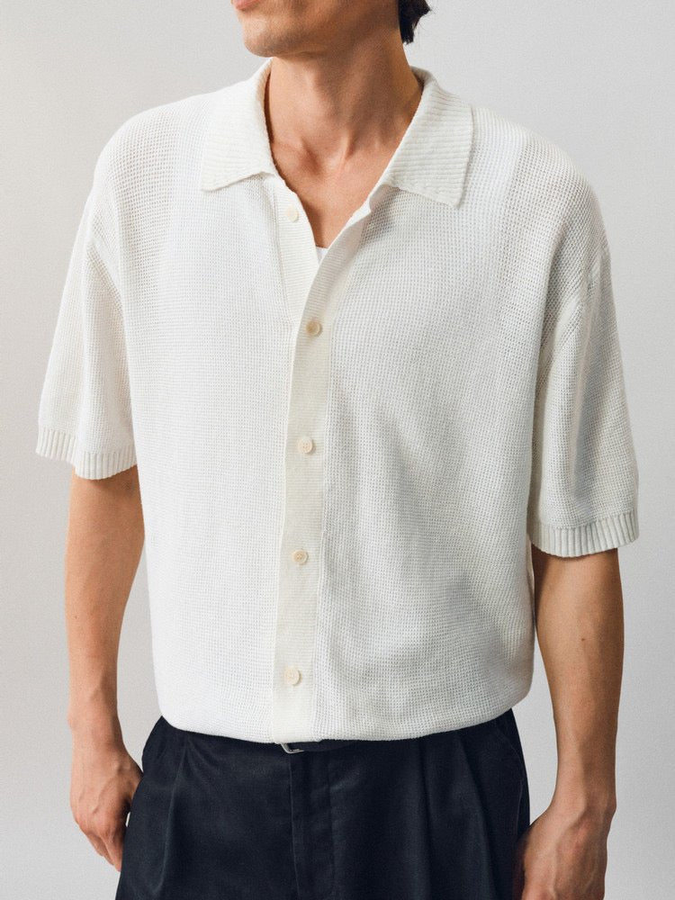 Textured Linen-Cotton Shirt - Somnad