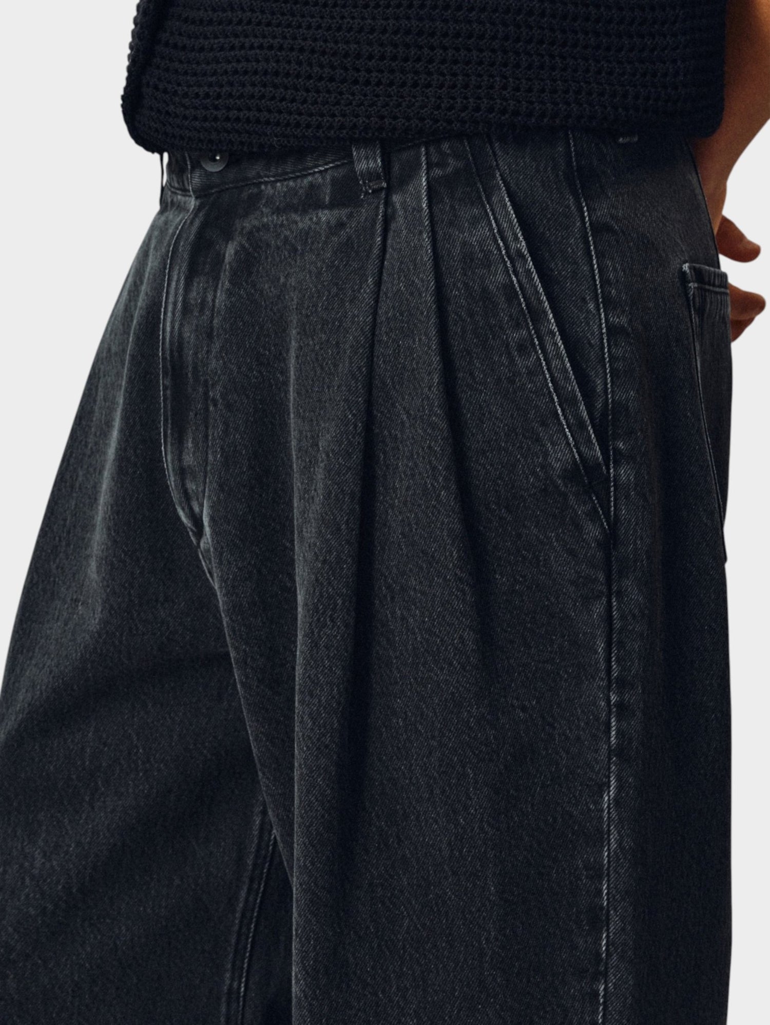 Textured Lyocell-Blend Jeans - Somnad