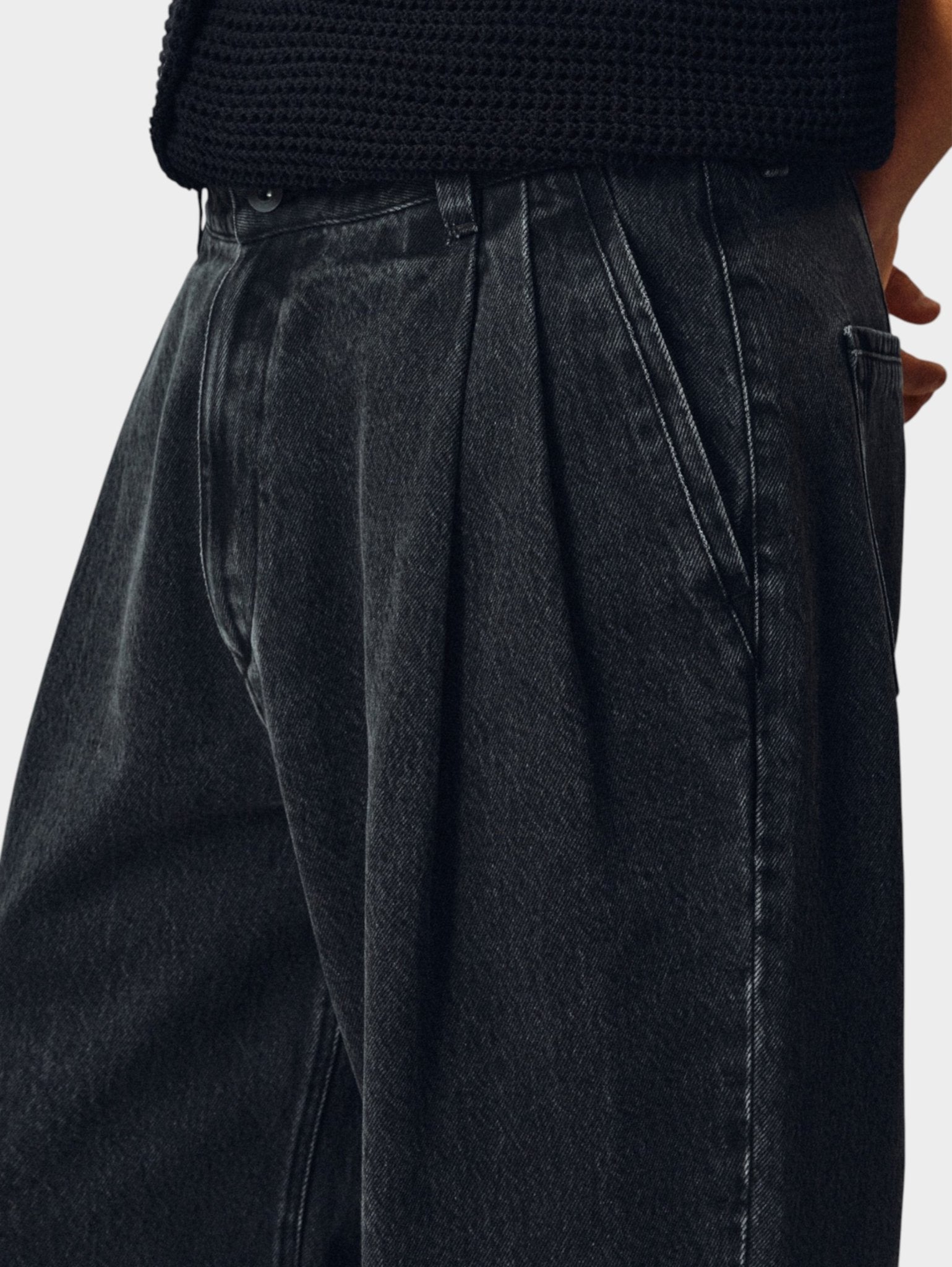 Textured Lyocell-Blend Jeans - Somnad