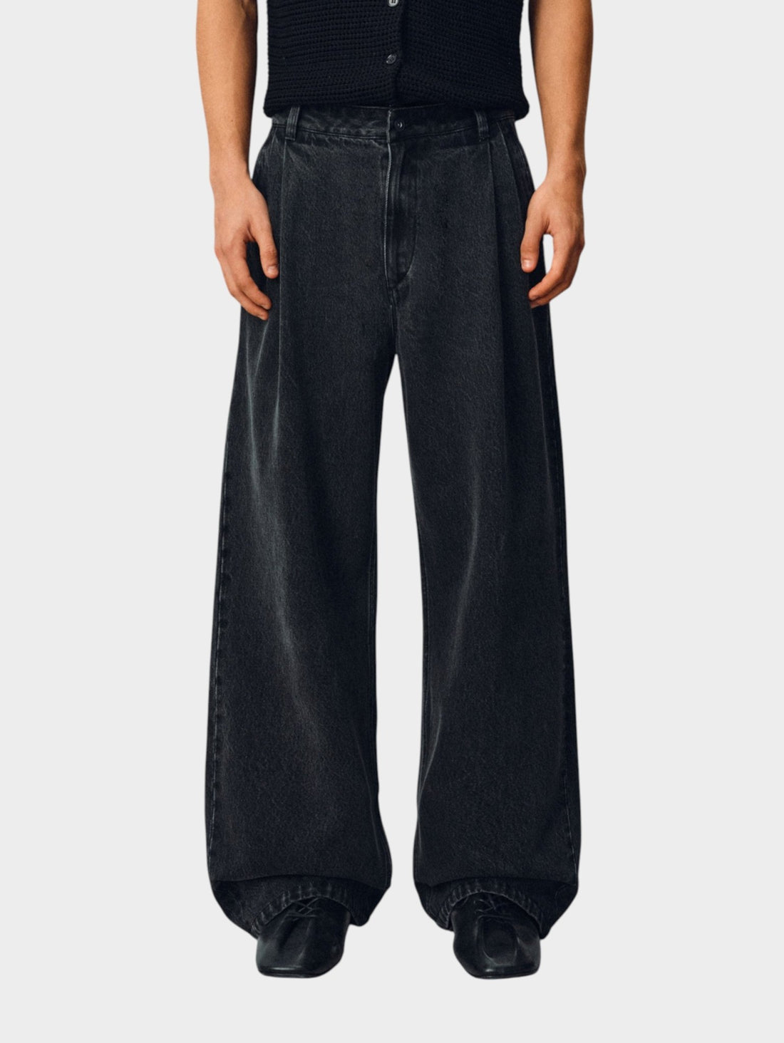 Textured Lyocell-Blend Jeans - Somnad