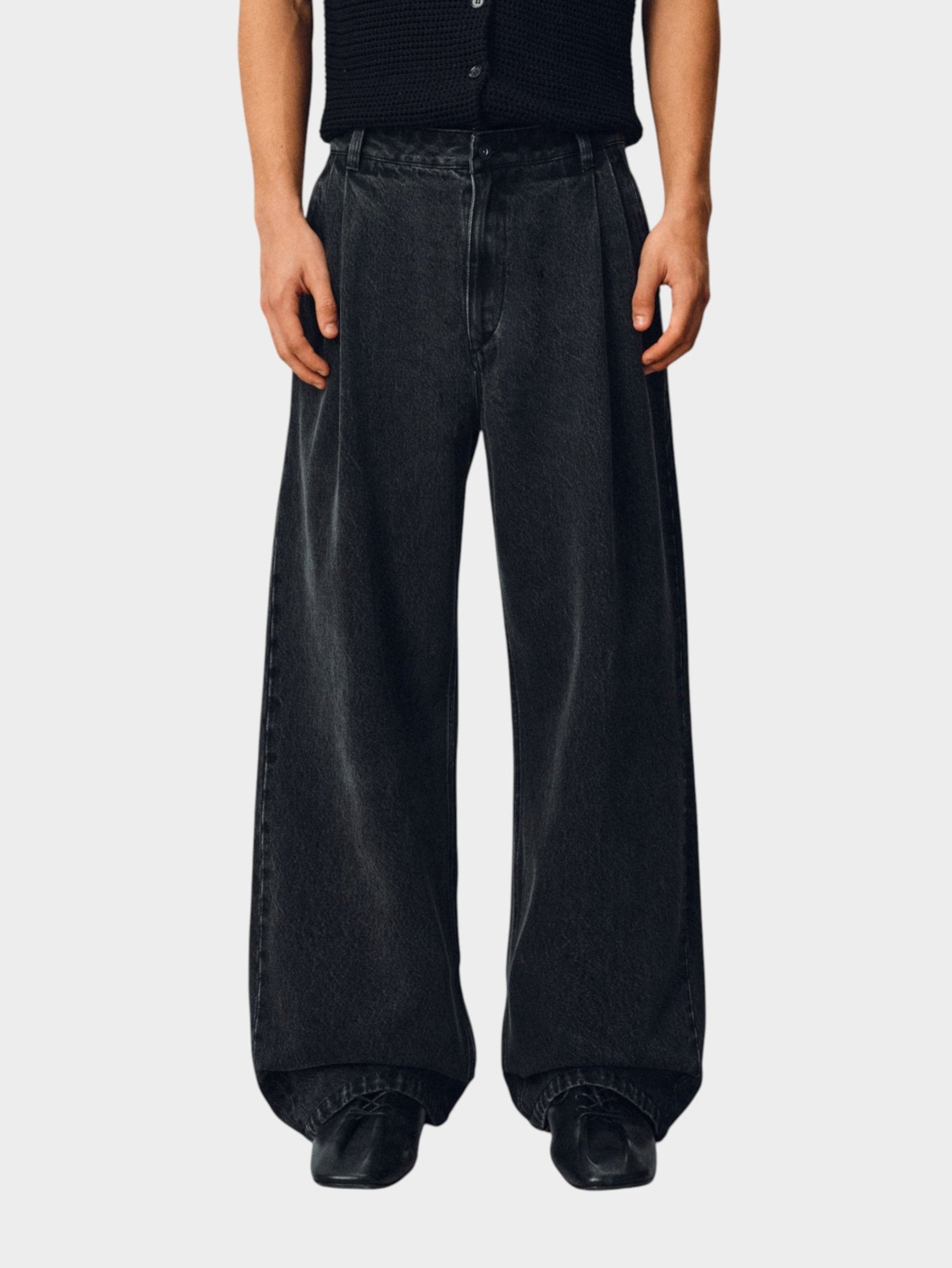 Textured Lyocell-Blend Jeans - Somnad