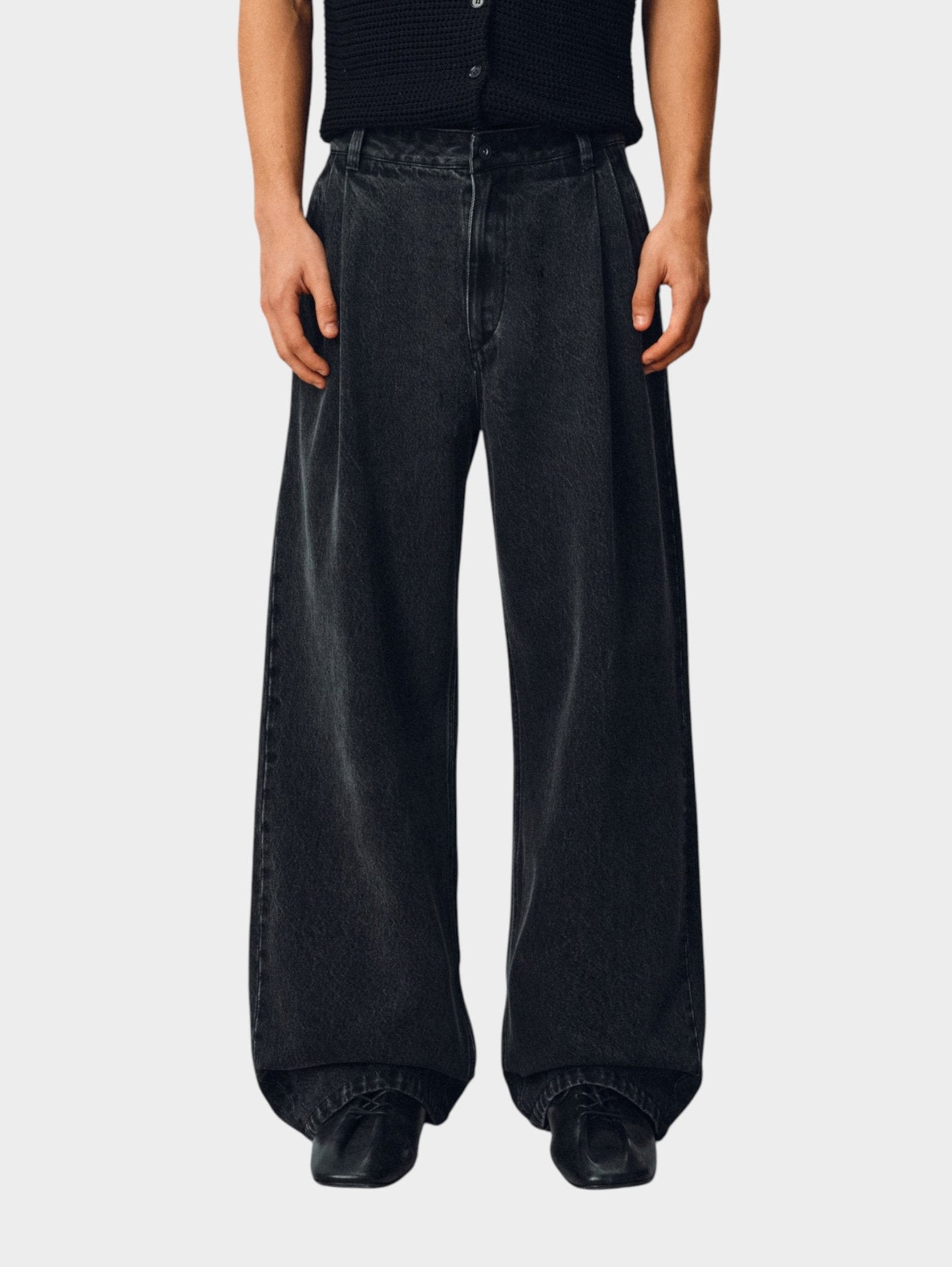 Textured Lyocell-Blend Jeans - Somnad