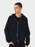 Waffle-Knit Zip-Up Hoodie - Somnad